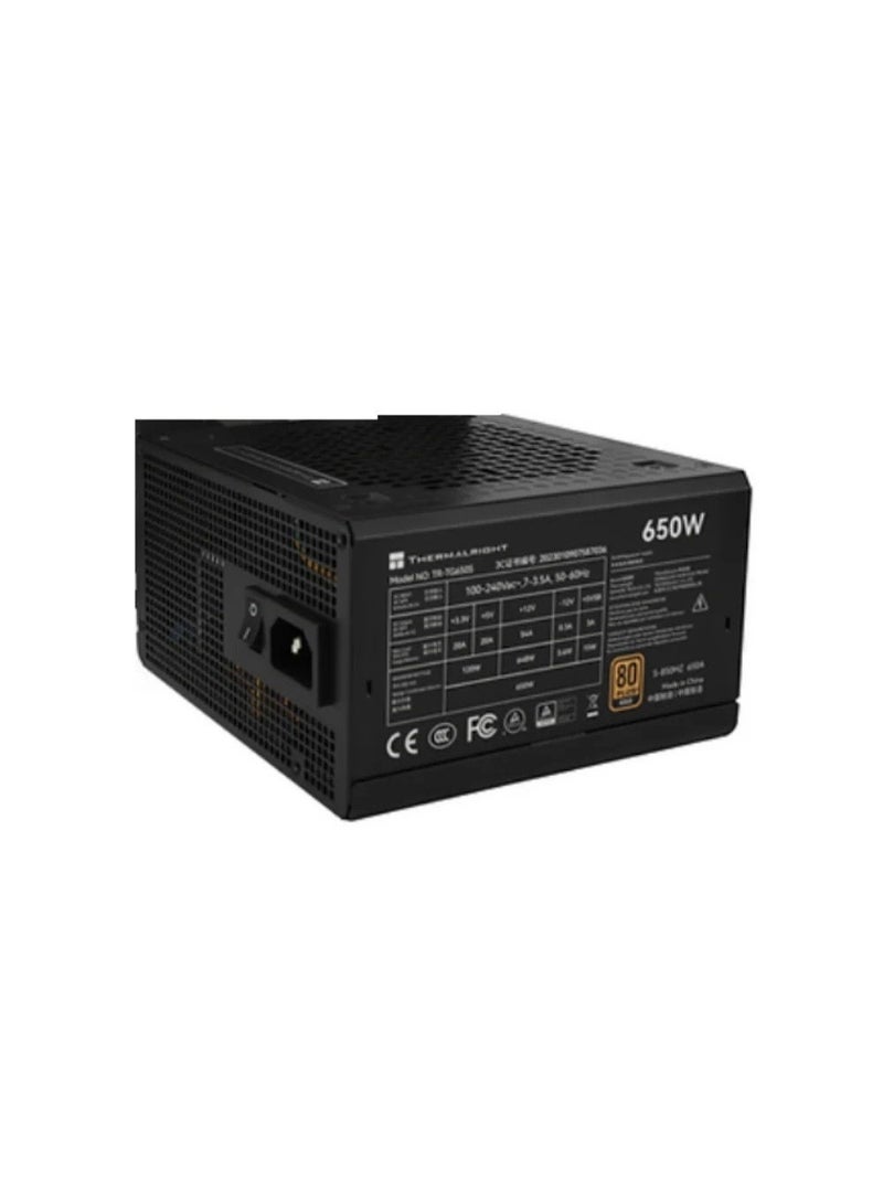 ثيرمالرايت مزود طاقة Thermalright 650W Gold ATX 3.0 – كفاءة عالية – ضمان 5 سنوات – أسود - Image 2